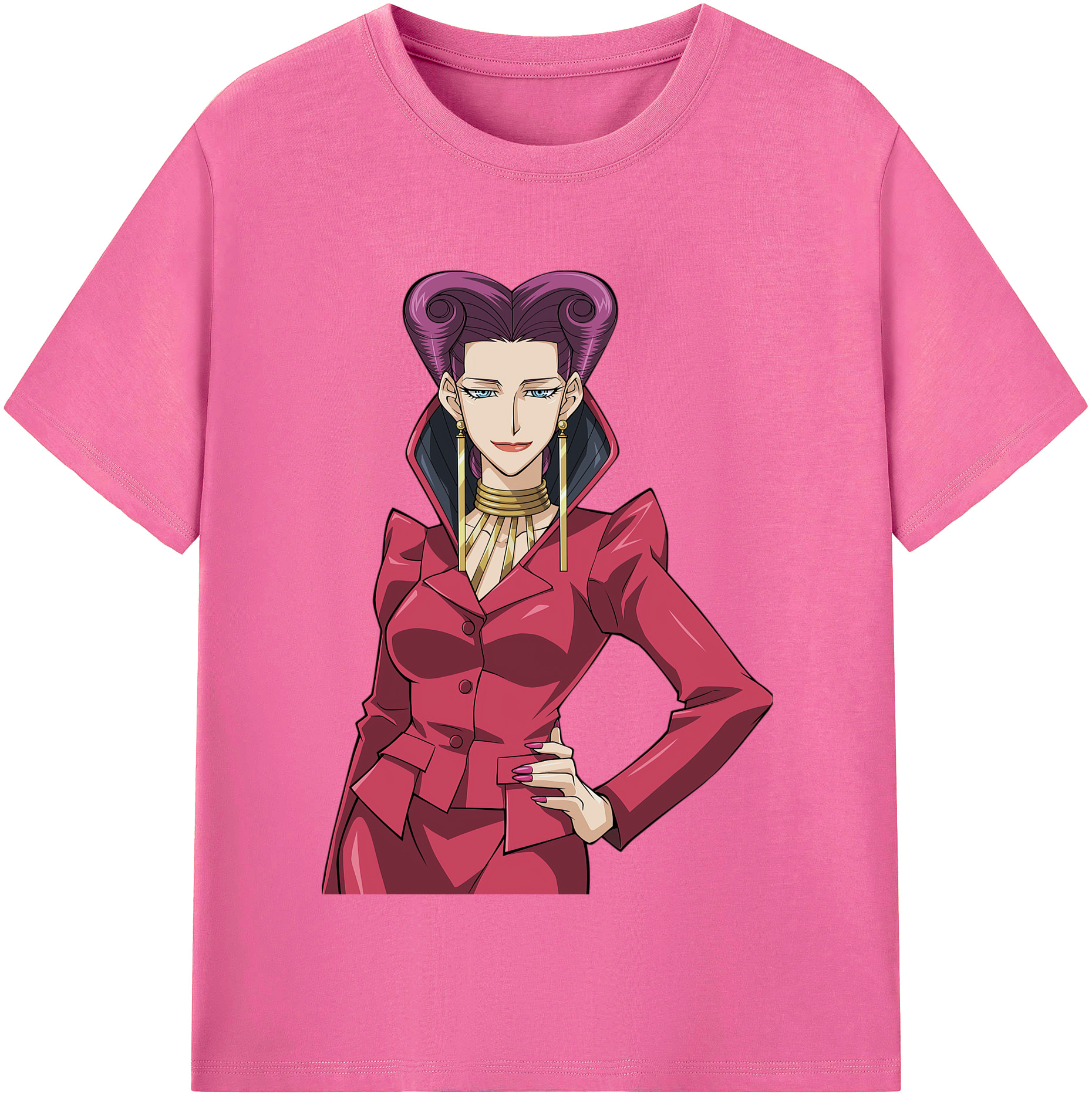 （画像用） 遊☆戯☆王 Yu-Gi-Oh! レディースカジュアルプリントTシャツ（綿100％）